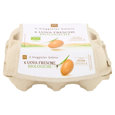 6 Uova Fresche il Viaggiator Goloso il Biologico